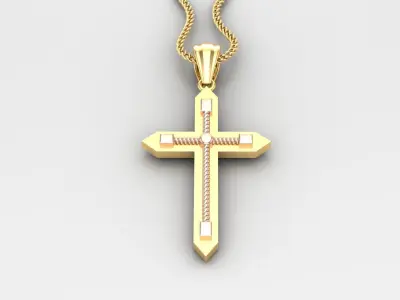 Cross Light Gold 4CP097 3DM STL 3D model