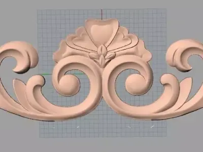 Woodworking CNC Router 3D Relief STL models used for artcam E440 3D model