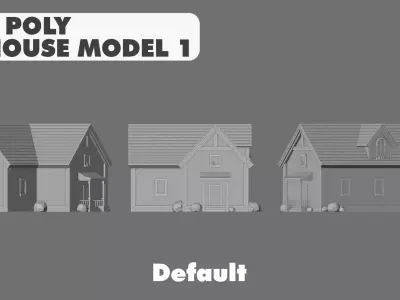 House Model 5 Low-poly 3D model