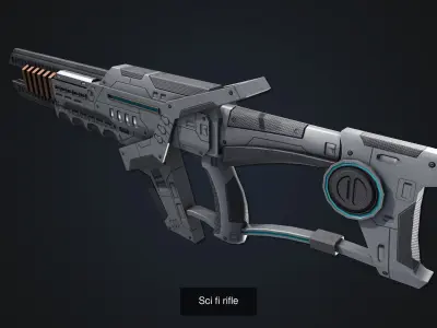 Sci fi weapon collection 3D Model Pack