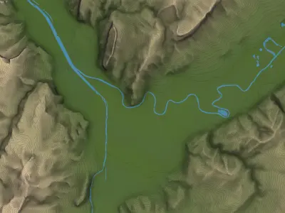 Grenoble Low-poly 3D model