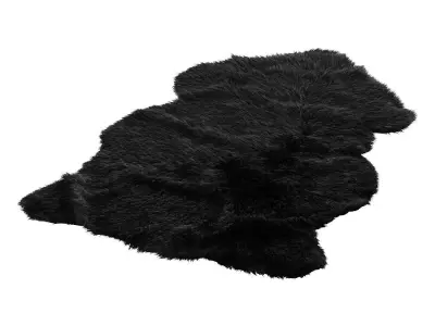 Sheepskin Area Rug 3D model