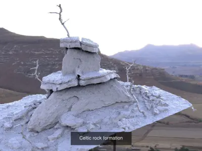 Celtic Boudica Temples Collection 3D Model Pack