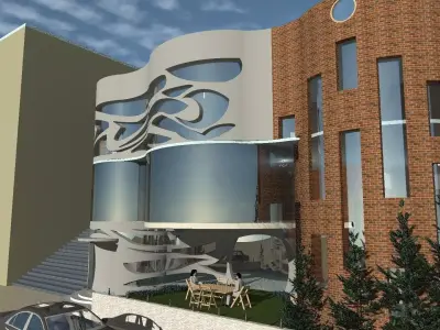 architectural building 3D model