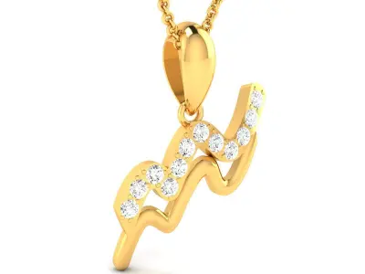 Women Pendant 3DM STL OBJ FBX Render Details 3D print model