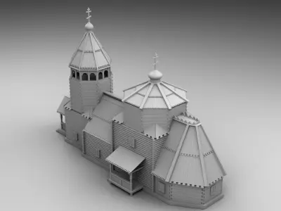 Slavic church 3D print model