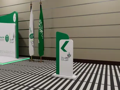 Event Branding 3D Pack Modular booth Elements 3D model