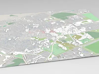 Cityscape Marrakesh Morocco 3D model