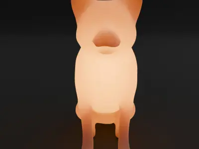 Indirect lighting for dogs 3D model