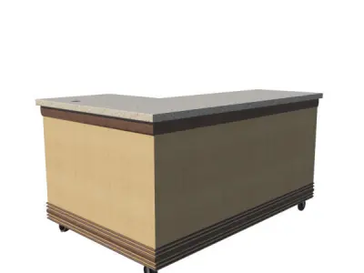 Cashier Station - Cash Wrap Unit 3D model