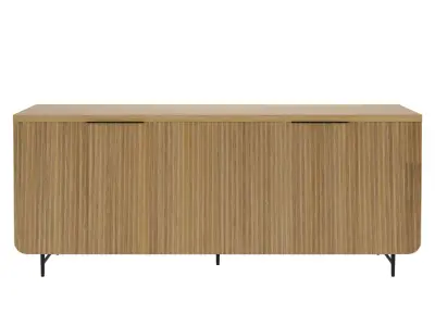 Ludlow Reeded 4-Door Sideboard Low-poly 3D model