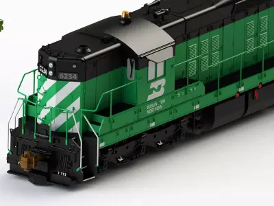 SD9 Diesel Locomotive - H0 scale 3D print model