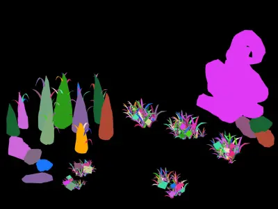 Forsaken Forest - Plant - Stone 21 3D model