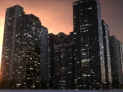 City Block Type B14 3D model