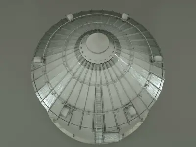 Grain Silo 3D Model 3D model
