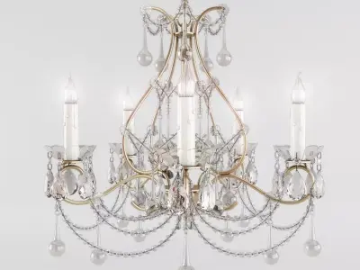 Currey and Company - Paramour Chandelier Lighting 3D model