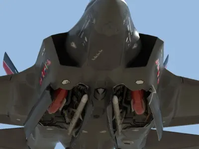  US Air Force F-35 AF-1 Lightning II with Pilot 