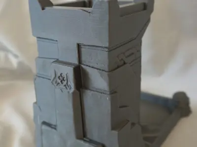 Dwarf 3D Printing Dice tower 3D print model