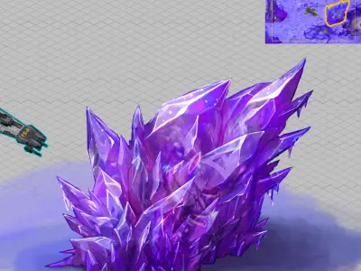 Battlestar - strange giant ice 01 3D model