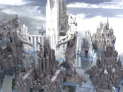 Mount Olympus The Great City of Olympians  3D model