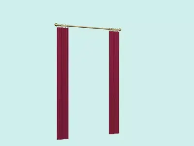 Curtains curtain 3D model purchase