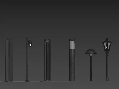 street light lamp 3D model