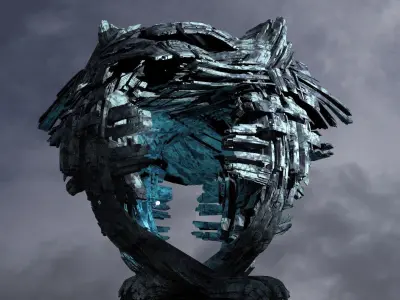 Ice Storm Planet Towers 2  3D model
