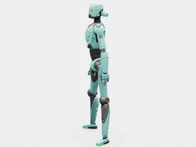 ANDROID JUNO FEMALE  RIGGED 3D model