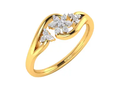 Women Ring Render 3dm STL MTL SLC JCD OBJ FBX Details 3D print model 35