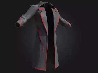 Futuristic Jacket Design Sci-Fi Outerwear Model for Cyberpunk 3D model