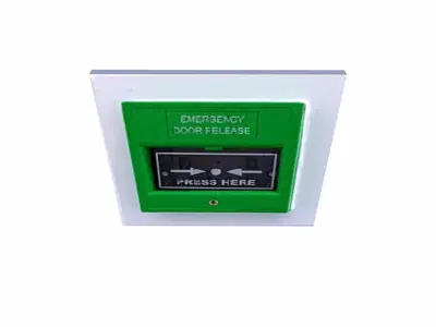 Emergency Door Sticker Low-poly 3D model