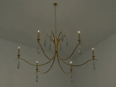 Chandelier 3D model 19