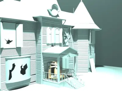 Abandoned house  3D model