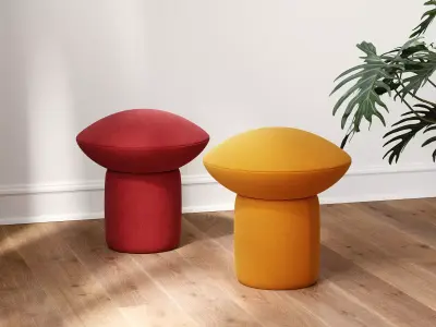 Souffle Ottoman 3D model