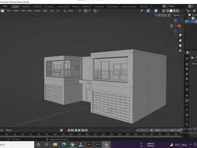 Modern House Low-poly 3D model