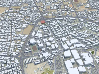 Al Hofuf Saudi Arabia Low-poly 3D model