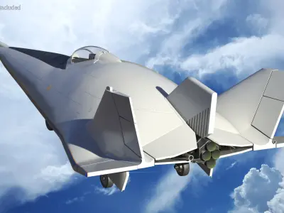  Advanced Tactical Air Superiority Fighter Rigged 