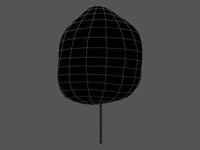 Cotton Candy V1 010 Low-poly 3D model