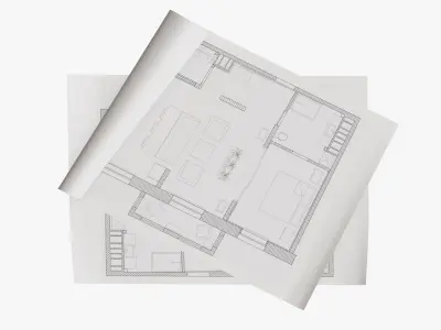  Sheets of paper 01 3D model