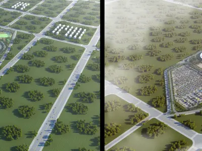 Stadium full scene 3d 3D model