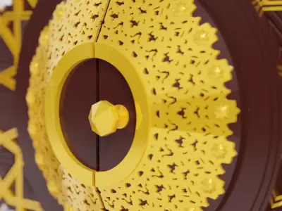 Door of Nabawi Mosque Bab Abu Bakr Siddique 3D model