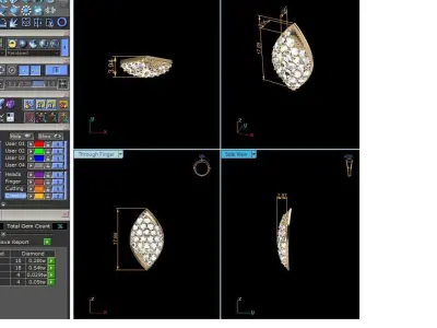 Solitaire Women Pendants  3D print model get