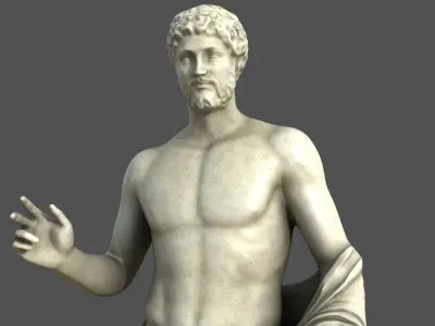  Roman Male Sculpture 