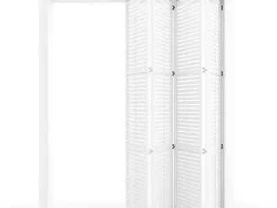 Interior folding shutter door  3D model