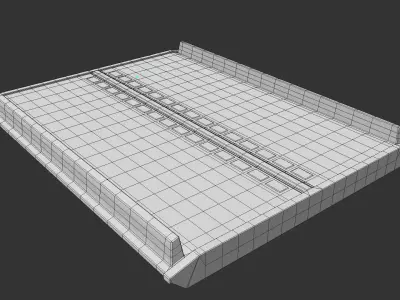 Sci-fi road 3D model