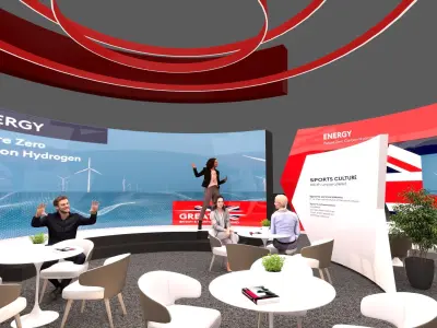 booth exhibition Educational trade 3D model