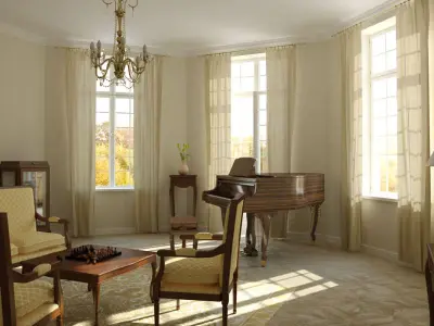 Photorealistic House Interior 3D model purchase