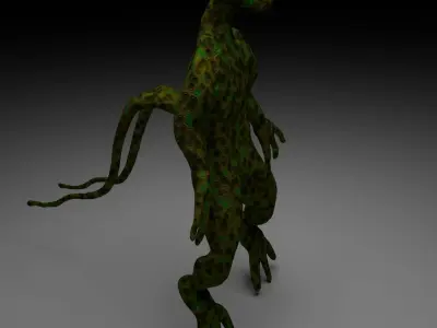 Alien Reptile 1 - Material b Free low-poly 3D model