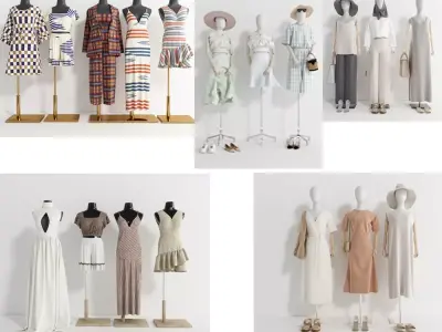 women  clothing   Character clothing 3D model