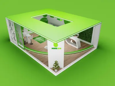 Stand Design for Bio products 3D model